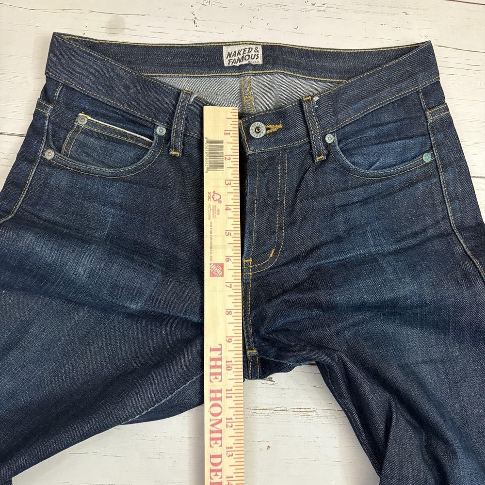 NakedFamous Jeans Skinny Guy Selvedge Mens 31x34 Left Hand Twill - Picture 16 of 16